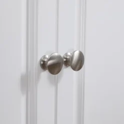 HOMCOM Rolling Kitchen Island On Wheels Utility Cart With Drop-Leaf And Rubber Wood Countertop, Storage Drawers, Door Cabinets, White -Furniture Haven Shop GUEST a71f95a7 cb0d 4b39 b321 6a24569c15ab