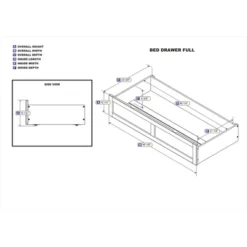 Full Foot Drawer White - AFI -Furniture Haven Shop GUEST a720c954 0b05 438f 8cdf ef4016a95230