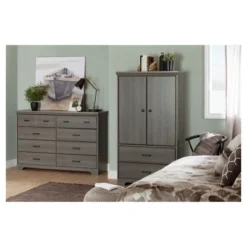 Versa 2 Door Armoire With Drawers - South Shore -Furniture Haven Shop GUEST a80b9409 7725 4754 86a4 91bdfd24122e
