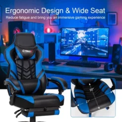 Costway Office Computer Desk Chair Gaming Chair Adjustable Swivel W/Footrest 18 Costway Office Computer Desk Chair Gaming Chair Adjustable Swivel W/Footrest -Furniture Haven Shop GUEST a91f3180 8f7d 4399 8506 7afdbdea26b0