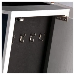 Melanie 7 Drawer Glam Jewelry Armoire Mirrored/Brushed - Aiden Lane 13 Melanie 7 Drawer Glam Jewelry Armoire Mirrored/Brushed - Aiden Lane -Furniture Haven Shop GUEST a92f638c ff59 4fa0 940a 4108c6d61eb2