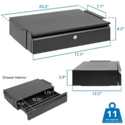 Mount-It! Under Desk Pull-Out Drawer With Lock And 2 Keys Included | Mounts To Desktops Tables And Workbenches Over 0.71 Inches Thick | Matte Black 15 Mount-It! Under Desk Pull-Out Drawer With Lock And 2 Keys Included | Mounts To Desktops Tables And Workbenches Over 0.71 Inches Thick | Matte Black -Furniture Haven Shop GUEST a95ae467 217d 4a41 8b25 9d81d627ba1c