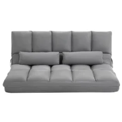 HOMCOM Convertible Floor Sofa Chair, Folding Couch Bed, Guest Chaise Lounge With 2 Pillows, Adjustable Backrest And Headrest 14 HOMCOM Convertible Floor Sofa Chair, Folding Couch Bed, Guest Chaise Lounge With 2 Pillows, Adjustable Backrest And Headrest -Furniture Haven Shop GUEST aab38f0d 752b 4ae4 af23 d5492999cae5