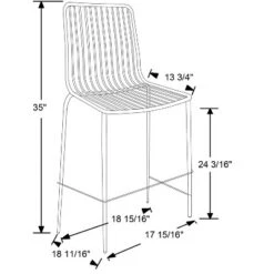 Set Of 2 Sodra Rounded Seat Wire Counter Height Barstool Black - Threshold™ -Furniture Haven Shop GUEST aba0b7b0 e031 40e5 a117 6b6b5d67048f