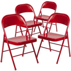 Emma And Oliver 4 Pack Double Braced Commercial Party Events Steel Metal Folding Chair 21 Emma And Oliver 4 Pack Double Braced Commercial Party Events Steel Metal Folding Chair -Furniture Haven Shop GUEST abb0f3ce 2b9f 41b1 aa81 c07cd0a4567b