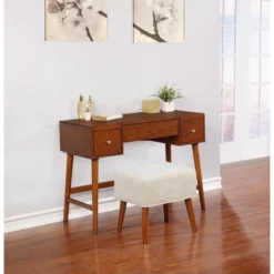 Viola Vanity Set Brown - Linon -Furniture Haven Shop GUEST ae21f1c5 918c 460a b632 e11aa3e712ba