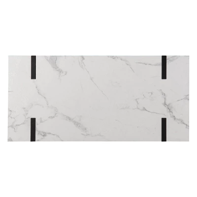 Wennan Modern Faux Marble Desk Black/White - Aiden Lane 7 Wennan Modern Faux Marble Desk Black/White - Aiden Lane - Image 7