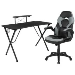 Emma And Oliver Gaming Desk & Chair Set With Cup Holder, Headphone Hook, And Monitor Stand 21 Emma And Oliver Gaming Desk & Chair Set With Cup Holder, Headphone Hook, And Monitor Stand -Furniture Haven Shop GUEST ae2e9b8b 9a7b 483b bd71 c390b00712b7 1