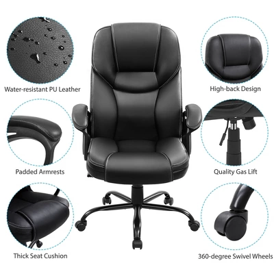 Yaheetech Faux Leather Executive Office Chair With Ergonomic High Back 3 Yaheetech Faux Leather Executive Office Chair With Ergonomic High Back - Image 3