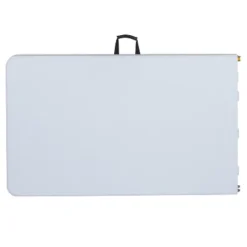 Emma And Oliver 8-Foot Height Adjustable Bi-Fold Granite White Plastic Folding Table With Handle -Furniture Haven Shop GUEST aff7474a 9aa3 46f3 8a07 32ba0afc8d5d