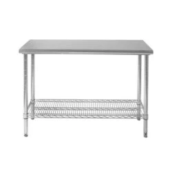 Commercial Grade Nsf Stainless Steel Top Work Table Chrome - Seville Classics -Furniture Haven Shop GUEST b0a0d035 74e5 4a19 bde8 a38219d99f6e