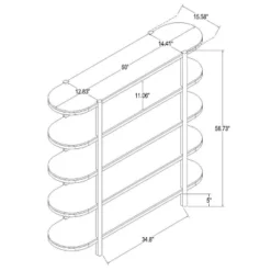 57" Portola Hills 5 Shelf Horizontal Bookcase - Threshold™ Designed With Studio McGee -Furniture Haven Shop GUEST b0ffd2cc a3d5 4cfa 8018 6df7d8fb0ee4