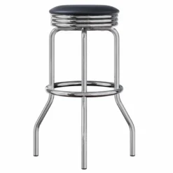 3pc Summit Bar Height Dining Sets With Swivel Stools Black/Bright Chrome - Winsome 18 3pc Summit Bar Height Dining Sets With Swivel Stools Black/Bright Chrome - Winsome -Furniture Haven Shop GUEST b1841786 fc16 40b4 9b0a 483164856200