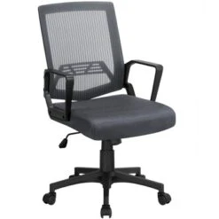 Yaheetech Adjustable Mid-Back Office Chair Computer Chair With Wheels -Furniture Haven Shop GUEST b215c78a 3a59 4b33 b585 1e7f67b77c0b