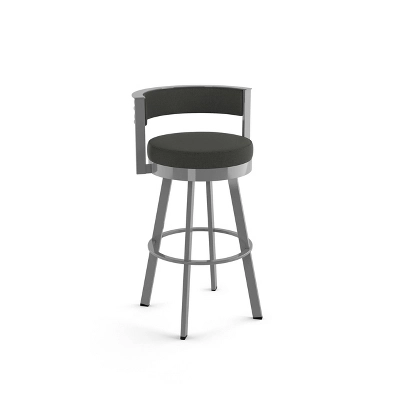 26" Browser Swivel Counter Height Barstool With Upholstered Seat - Amisco 9 26" Browser Swivel Counter Height Barstool With Upholstered Seat - Amisco - Image 9