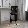 30" Van Draus Swivel Barstool Metal/Black - Hillsdale Furniture