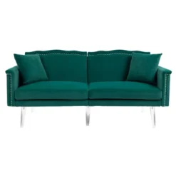 Modern Velvet Upholstered Loveseats Sofa With 2 Pillows-ModernLuxe -Furniture Haven Shop GUEST b334b3a1 b207 4681 bfae 4f86c028aba6