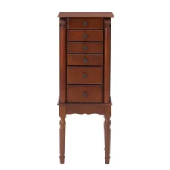 Wylie Jewelry Armoire Cherry Red - Powell Company -Furniture Haven Shop GUEST b3ec66ec bda8 4c85 895b eb8cf404fbdf