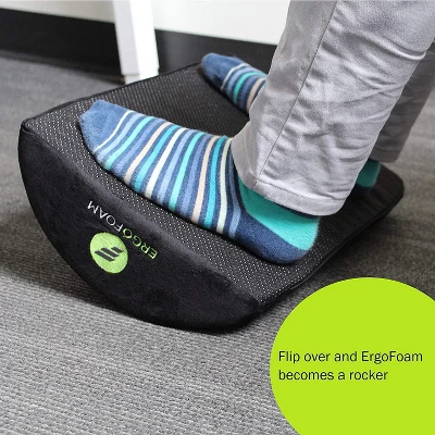 ErgoFoam Ergonomic Foot Rest Under Desk - Premium Velvet Soft Foam Footrest For Desk - Most Comfortable Desk Foot Rest In The World For Lumbar 1 ErgoFoam Ergonomic Foot Rest Under Desk - Premium Velvet Soft Foam Footrest For Desk - Most Comfortable Desk Foot Rest In The World For Lumbar