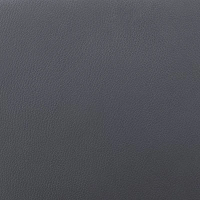 Karine Adjustable Swivel Faux Leather Metal Barstool Gray/Black - Armen Living 7 Karine Adjustable Swivel Faux Leather Metal Barstool Gray/Black - Armen Living - Image 7