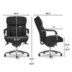Sutherland Quilted Leather Office Chair With Padded Arms - La-Z-Boy 9 Sutherland Quilted Leather Office Chair With Padded Arms - La-Z-Boy -Furniture Haven Shop GUEST b4c538f7 0ef3 4597 b409 adb04f08f226