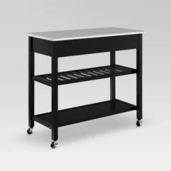 Chloe Stainless Steel Top Kitchen Island Cart - Crosley -Furniture Haven Shop GUEST b51e7cd8 7212 4e77 9ea5 b588a5748c47