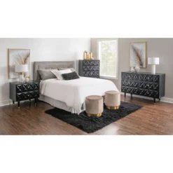 5 Drawer Geo Textured Chest - Linon -Furniture Haven Shop GUEST b5621b9e 8b90 43f9 93f9 60c2dac53daf