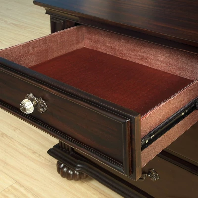 3pc California King Pennings Traditional Bed Set And Nightstand With Chest Dark Walnut - HOMES: Inside + Out 11 3pc California King Pennings Traditional Bed Set And Nightstand With Chest Dark Walnut - HOMES: Inside + Out - Image 11