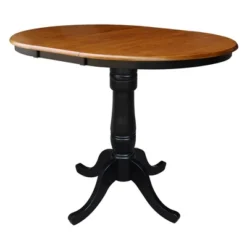 36" Round Counter Height Dining Table With 12" Leaf - International Concepts 15 36" Round Counter Height Dining Table With 12" Leaf - International Concepts -Furniture Haven Shop GUEST b64b8625 0728 4e9e 9e8d ca2df7f5668c