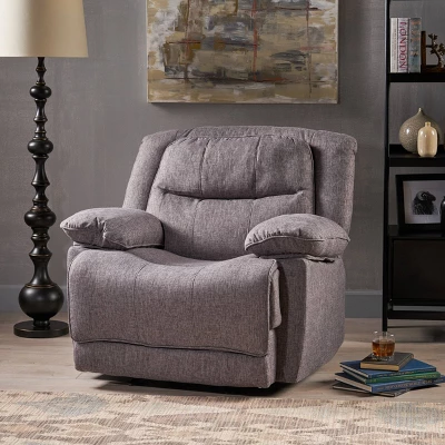 Estrada Contemporary Glider Recliner Charcoal Tweed - Christopher Knight Home 1 Estrada Contemporary Glider Recliner Charcoal Tweed - Christopher Knight Home