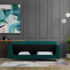 Liberty Futon With Storage - CosmoLiving By Cosmopolitan -Furniture Haven Shop GUEST b6f9ad31 d3b4 4a79 b6cb 9c80b1950761