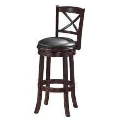 Georgia Swivel Barstool Hardwood Cappuccino - Boraam -Furniture Haven Shop GUEST b722b192 876c 4358 84bd 451b10a6c668