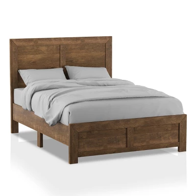 2pc Queen Quail Transitional Bedroom Set Rustic Light Walnut - HOMES: Inside + Out 2 2pc Queen Quail Transitional Bedroom Set Rustic Light Walnut - HOMES: Inside + Out - Image 2