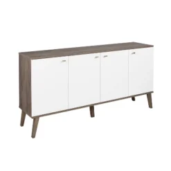 Milo Mid-Century Modern 4 Door Buffet Server - Prepac -Furniture Haven Shop GUEST b7740baa a1f8 421e aca1 90d4d21c8c84