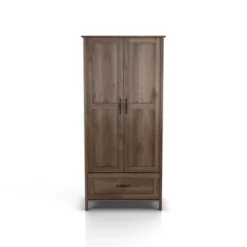 Nurembo 1 Drawer Wardrobe Closet Distressed Walnut - HOMES: Inside + Out 17 Nurembo 1 Drawer Wardrobe Closet Distressed Walnut - HOMES: Inside + Out -Furniture Haven Shop GUEST b7bc84fe f8f8 4b3f 922c a51d8fee7cb7