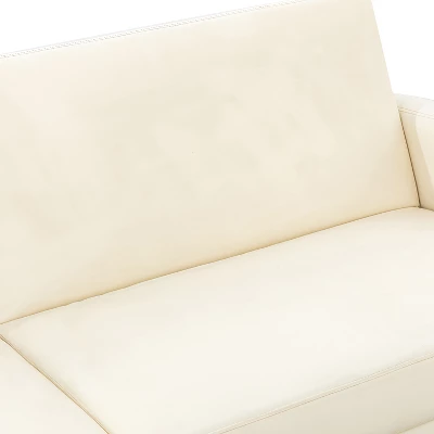 Lanna 76"Wide Vegan Leather Modern Style Convertible Futon Sofa Bed For Living Room Guest Bedroom | ARTFUL LIVING DESIGN 9 Lanna 76"Wide Vegan Leather Modern Style Convertible Futon Sofa Bed For Living Room Guest Bedroom | ARTFUL LIVING DESIGN - Image 9