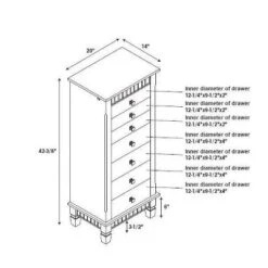 Tierra Contemporary Jewelry Armoire Merlot Brown - Powell Company -Furniture Haven Shop GUEST b8b58836 48e4 41ae 9c96 317107c9c6ea