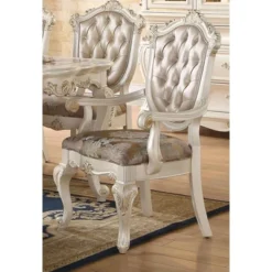 Set Of 2 Chantelle Arm Dining Chair Pearl White/Rose Gold - Acme Furniture 5 Set Of 2 Chantelle Arm Dining Chair Pearl White/Rose Gold - Acme Furniture -Furniture Haven Shop GUEST bb1f15d0 d3de 48d1 8ced d08c276678ea