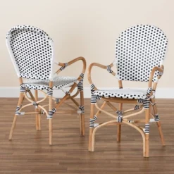 2pc Naila Rattan And Weaving Dining Chair Set Natural/Brown - Bali & Pari -Furniture Haven Shop GUEST bb82fdd1 23db 44c9 98da 5b58f89b4ccb