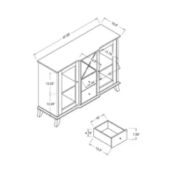 Antonette Transitional Multi-Storage Dining Buffet Cappuccino - HOMES: Inside + Out 7 Antonette Transitional Multi-Storage Dining Buffet Cappuccino - HOMES: Inside + Out -Furniture Haven Shop GUEST bc48cd93 7663 4f13 9437 4bc8bcd47ac0