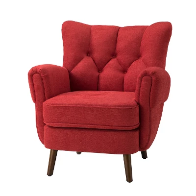 Dittmar Mid Century Club Chair With Wingback And Button-tufted Design | ARTFUL LIVING DESIGN 1 Dittmar Mid Century Club Chair With Wingback And Button-tufted Design | ARTFUL LIVING DESIGN