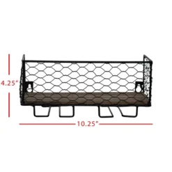 Two Bottle Black Wire Metal Wall Mount Wine Rack - Foreside Home & Garden -Furniture Haven Shop GUEST bc7ab71f 1999 467b a91a d74131e2e5c1