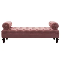 Jennifer Taylor Home Lewis Bolster Arm Entryway Bench -Furniture Haven Shop GUEST bca2cd45 641c 4fff 801c a8b8edf71c62