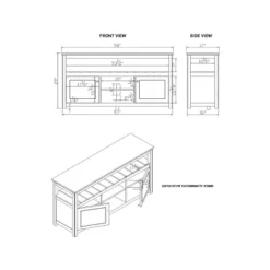 Savannah Cabinet Natural Top Wood TV Stand For TVs Up To 64" Ivory - Bolton Furniture -Furniture Haven Shop GUEST bd8bd55a e11b 4642 b244 e51626329f92