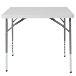 Emma And Oliver 2.79-Foot Square Height Adjustable Granite White Plastic Folding Table 14 Emma And Oliver 2.79-Foot Square Height Adjustable Granite White Plastic Folding Table -Furniture Haven Shop GUEST be00ecb6 1cfe 4557 af2a 627f5d4fb22b