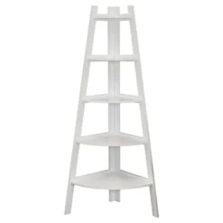 63" X 26.5" Five-Tier Pyramid Corner Ladder Shelf - Danya B. 10 63" X 26.5" Five-Tier Pyramid Corner Ladder Shelf - Danya B. -Furniture Haven Shop GUEST be08d58b 3108 4b7f 8855 83abf7137451