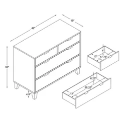 4 Drawer Cassandra Console Gray - Powell -Furniture Haven Shop GUEST be7e81be b5f8 46cc 9b09 d583993b8ef1