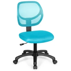 Costway Mesh Office Chair Low-Back Armless Computer Desk Chair Adjustable Height BluePinkPurple -Furniture Haven Shop GUEST c042eecf 03ef 4d22 bfa3 f119e17f7e98