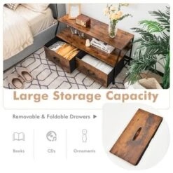 Costway Dresser TV Stand Media Console Table Organizer W/2 Storage Drawer & Open Shelves 13 Costway Dresser TV Stand Media Console Table Organizer W/2 Storage Drawer & Open Shelves -Furniture Haven Shop GUEST c141f6ba 405f 4da7 b9dc d5aef6a88eaa