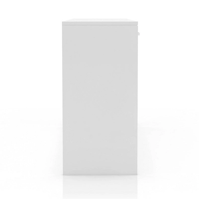 2pc Grayde 3 Drawer Vanity Table And Mirror Set With Bulbs And USB Ports Luminous White - MiBasics 7 2pc Grayde 3 Drawer Vanity Table And Mirror Set With Bulbs And USB Ports Luminous White - MiBasics - Image 7